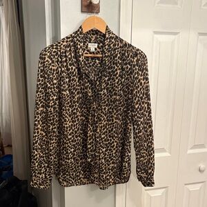 J.Crew Animal Print Blouse